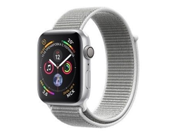 Apple Watch Series 4 40mm Silver Aluminum Case Seashell Sport Loop (Серебристый/Белый)