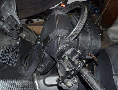 СУМКА НА РУЛЬ "ТАЙГА" для снегохода  c Т-образным рулем