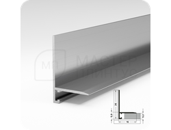 Микроплинтус АПЛ 02 производства Лука, длина 2,4м. цвет без покрытия