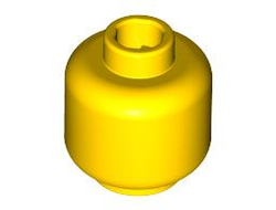Minifigure, Head Plain - Hollow Stud, Yellow (3626c / 362624)