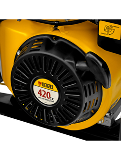 Генератор бензиновый GE 6900, 5.5 кВт, 220 В/50 Гц, 25 л, ручной старт Denzel