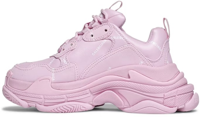 Balenciaga Triple S Sneaker Allover Logo Pink женские