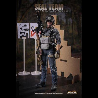 Американский морской котик с собакой - КОЛЛЕКЦИОННАЯ ФИГУРКА 1/6 SEAL TEAM NAVY SPECIAL FORCES (M029) - MINITIMES