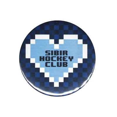 Значок закатной ХК "СИБИРЬ" (СЕРДЦЕ) 03