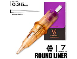7 RLLT/0.25 - Round Liner Long Taper Micro "V-Select PMU"