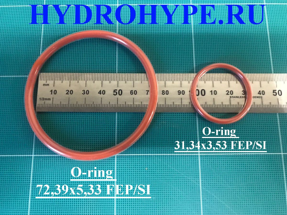 Кольца капсулированные 31,34х3,53 FEPSI и 72,39х5,33 FEPSI