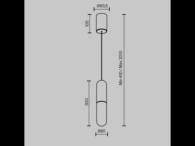 Подвесной светильник Mist, P101PL-L300-12W3K-BS