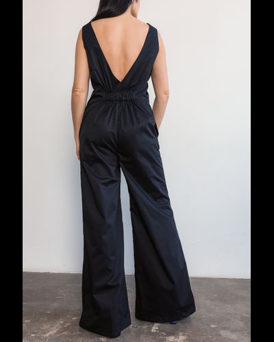 Комбинезон из плотного итальянского хлопка (черный)