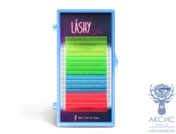 Ресницы цветные LASHY Glow - 16 линий - MIX