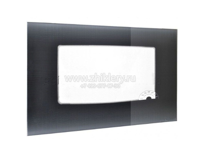 Стекло внешнее GEFEST 1100, черное (598x417) с термоуказателем