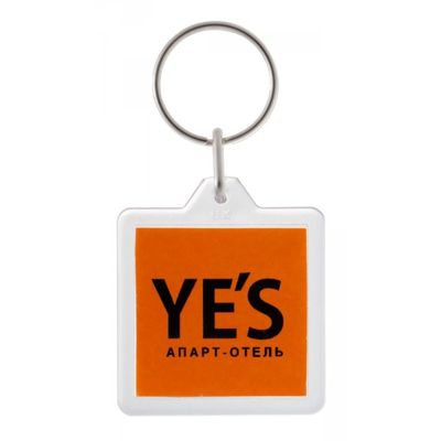 Заготовка брелок акриловый. КВАДРАТ: 40х40 мм.