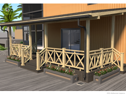 Терраса ДПК 8*4 метра