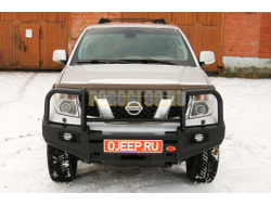 Передний силовой бампер серии Nissan Navara III (D40) 2005-2010 (02.012.03)