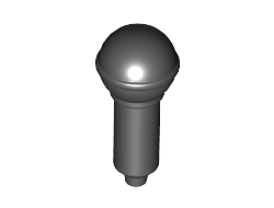 Minifigure, Utensil Microphone, Black (90370 / 6088550)