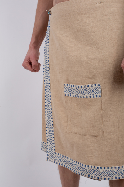 Килт мужской для бани из крапивы