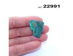 Малахит натуральный (необработанный) Заир арт.22991: 8,6г - 23*21*10мм