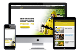 Сайт компании по дезинфекции