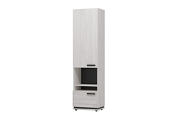 Гостиная OSLO (ОСЛО) - OSLO 1 Шкаф МЦН Бетон Пайн светлый - Черный