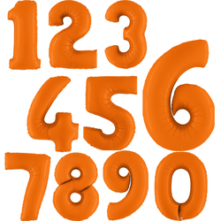 Цифра фольгированная, оранжевая (102см)