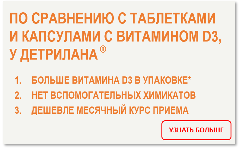 ДЕТРИАЛАН витамин D3 - официальный сайт