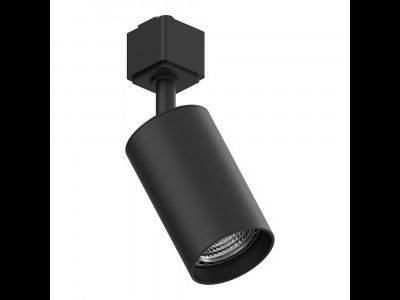 Feron св-к трековый на шинопровод GU10 AL155 черный алюм. 56x56x190 1-фаз.  32474