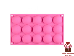 Форма для муссовых десертов Полусфера 5см, 15 ячеек