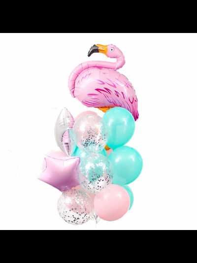 Набор шаров с гелием &quot;Розовый фламинго&quot;