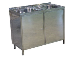 Тумба с 2-чашечной мойкой МК-2 НД (304)