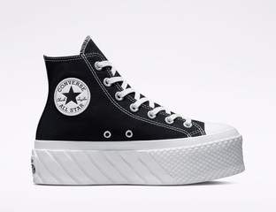 Converse platform total black cheap