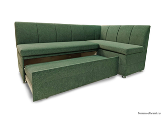 КУХОННЫЙ  уголок со спальным местом "Форум-8Д", Искусственная шерсть, Левый (модификация 1)