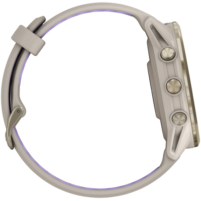 Часы Garmin Forerunner 970 Soft Gold Titanium French Grey / Translucent Indigo