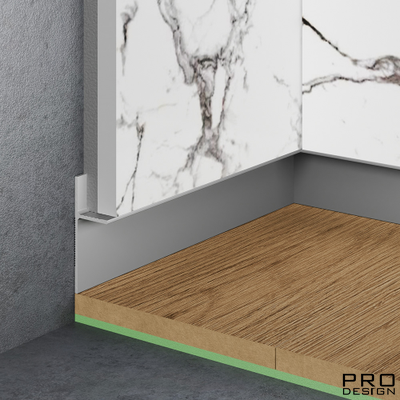 Теневой плинтус скрытого монтажа Pro Design Panel 7208 Анодированный