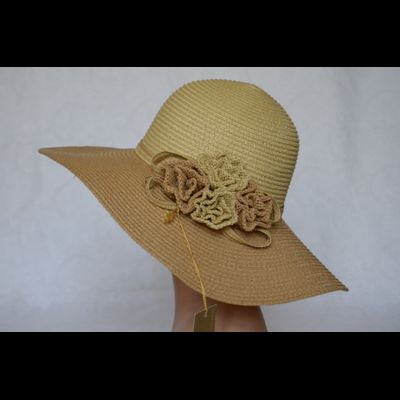 Stefania Maiaroli шляпа широкополая 1638 бежевая фото