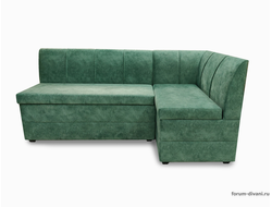 Кухонный Угловой диван "Форум-8" Стандартный велюр, правый