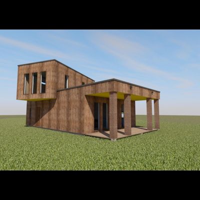 Двухэтажный дом с тремя спальнями 130м² (S69)