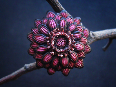 "Драконов Цвет", фэнтези-кольцо в виде мифического цветка