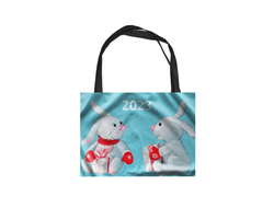 Сумка-шоппер  горизонтальная год Кролика №5