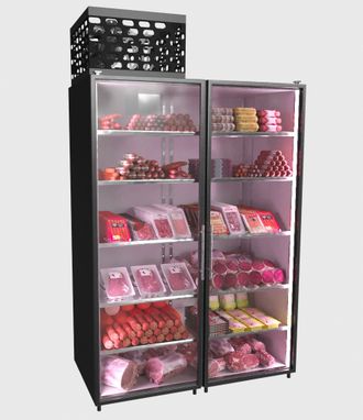 Холодильная камера универсальная на 2 стеклянных двери Коловрат 2