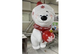 Медведь объемная фигура из пластика