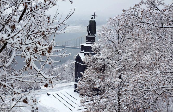 картинка зима в Києві