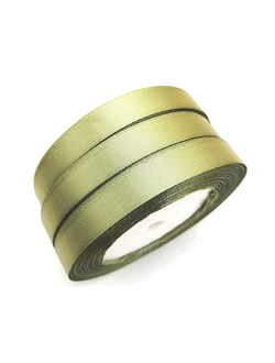 Лента атласная 12 мм, цвет зеленый  арт. 55