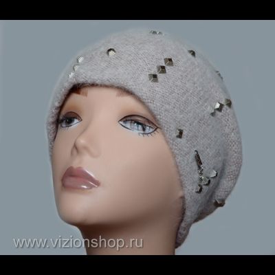 Вязаная шапка для женщин осень - зима 2018 - 2019  Vizio Италия 6112 CL розовая