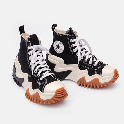 Оригинальные кеды Converse Run Star Motion черные высокие на платформе приобрести онлайн в Москве