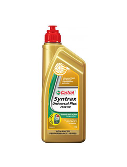 Масло трансмиссионное (синтетика) Castrol Syntrax UNIVERSAL PLUS 75W-90 - 1л (15DD12) (15DD0E) (154FB4) (GL-4/5)