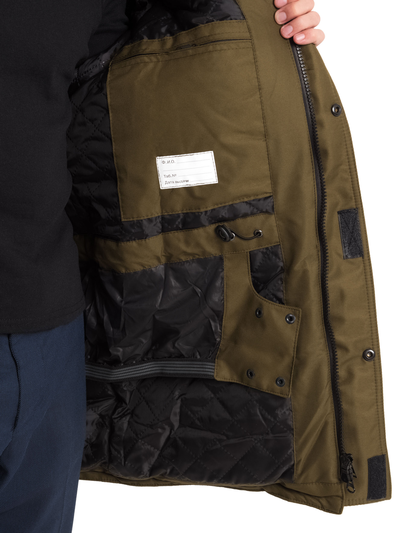 Куртка ПРЕМЬЕР-ЗИМА  цв. оливковый/чёрный