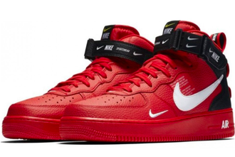 Nike Air Force 1 Mid '07 LV8 Red красные