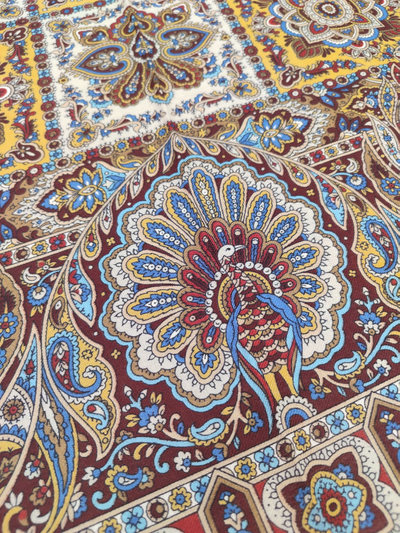 Павловопосадский платок Рождественский пряник 1805-4