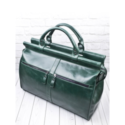 Кожаный саквояж Veano Premium green (арт. 4004-11)
