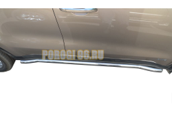 Защита штатного порога труба d60 для Kia Sportage 2016-2018