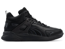 Кроссовки зимние Puma Running System Leather Black